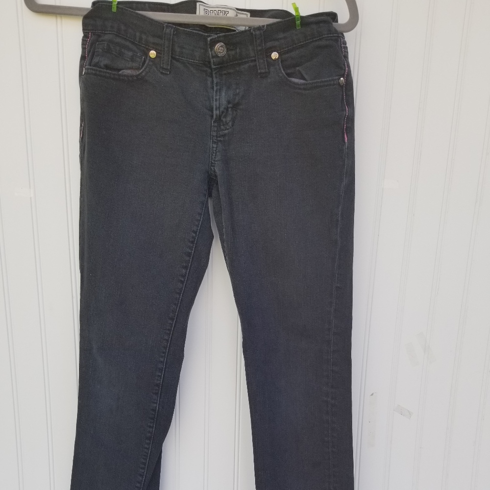 Victoria Secret Pink Black Skinny Jeans